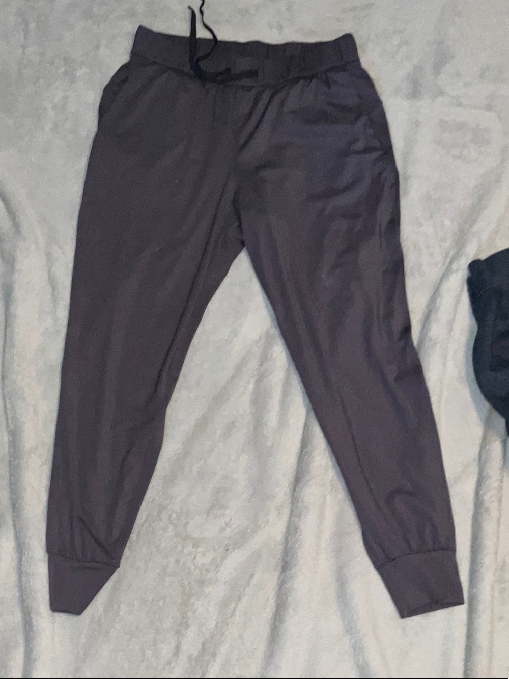 Dark Charcoal Comfortable Jogger Pants  - Drawstring Waist